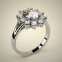 PAVE SOLITAIRE RING ENG049